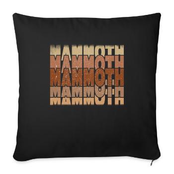 Mammouth - Housse de coussin décorative 45 x 45 cm - noir - Devant