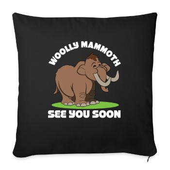 Mammouth - Housse de coussin décorative 45 x 45 cm - noir - Devant