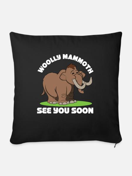 Mammut - Sofakissenbezug 45 x 45 cm - Schwarz