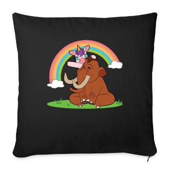 Mammoth - Sofa pillowcase 17,3'' x 17,3'' (45 x 45 cm) - black - Front
