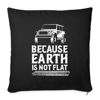 Off-road - Sofa pillowcase 17,3'' x 17,3'' (45 x 45 cm) - black - Front