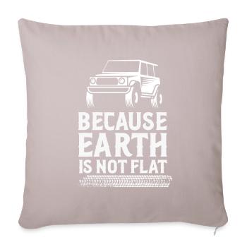 Off-road - Sofa pillowcase 17,3'' x 17,3'' (45 x 45 cm) - light taupe - Front