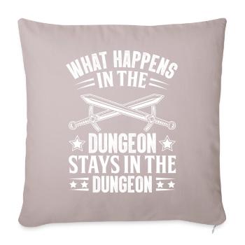 Jeux de rôle en direct LARP - Housse de coussin décorative 45 x 45 cm - taupe clair - Devant