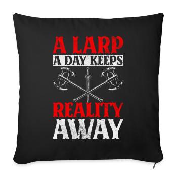 Live-Action Role-Playing Games - Sofa pillowcase 17,3'' x 17,3'' (45 x 45 cm) - black - Front