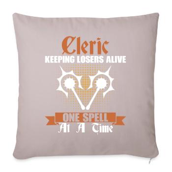 Funny LARP - Sofa pillowcase 17,3'' x 17,3'' (45 x 45 cm) - light taupe - Front