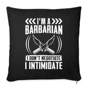 LARP - Sofa pillowcase 17,3'' x 17,3'' (45 x 45 cm) - black - Front