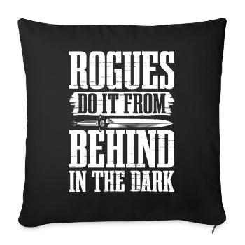 Jeux de rôle LARP en direct amusants - Housse de coussin décorative 45 x 45 cm - noir - Devant