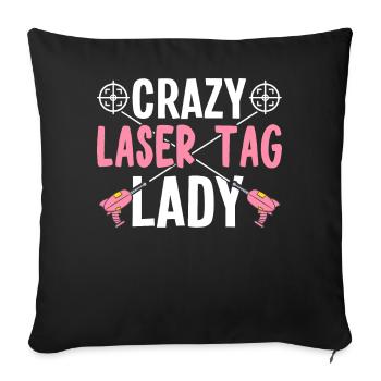Player - Sofa pillowcase 17,3'' x 17,3'' (45 x 45 cm) - black - Front