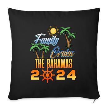 Cruise Cruise Ship Gift - Sofa pillowcase 17,3'' x 17,3'' (45 x 45 cm) - black - Front