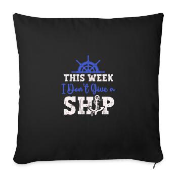 Cruise Cruise Ship Gift - Sofa pillowcase 17,3'' x 17,3'' (45 x 45 cm) - black - Front