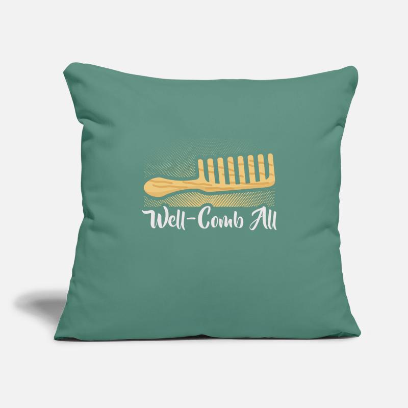coiffeur, , coiffeur, salon de coiffure Housse de coussin décorative 45 x 45 cm