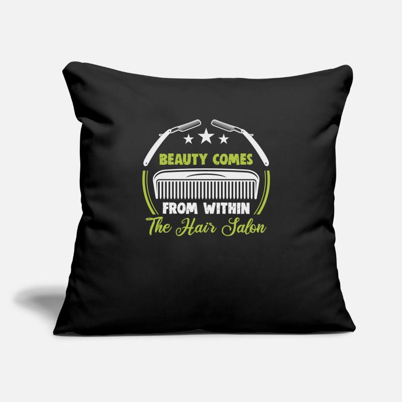 coiffeur, , coiffeur, salon de coiffure Housse de coussin décorative 45 x 45 cm