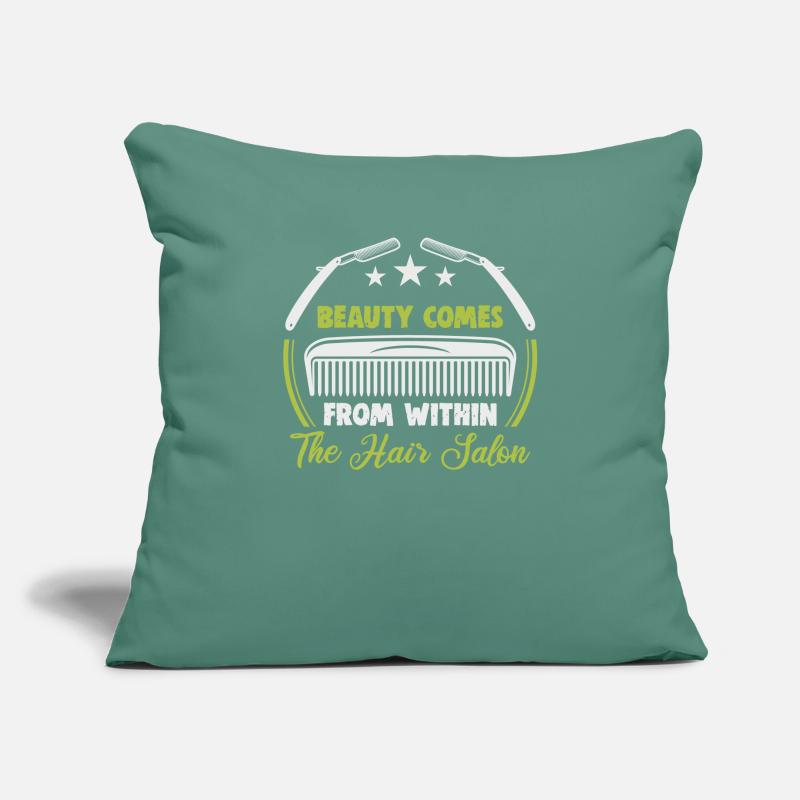 coiffeur, , coiffeur, salon de coiffure Housse de coussin décorative 45 x 45 cm