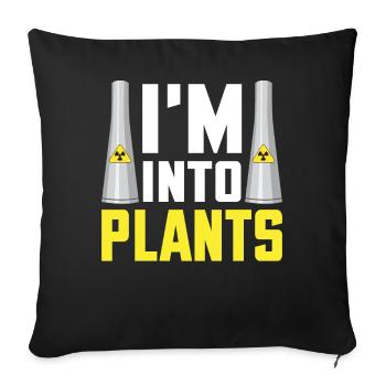 Nuclear Power Plant Nuclear Engineer - Sofa pillowcase 17,3'' x 17,3'' (45 x 45 cm) - black - Front