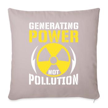 Nuclear Power Nuclear Technology - Sofa pillowcase 17,3'' x 17,3'' (45 x 45 cm) - light taupe - Front
