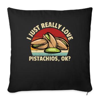 Kiwi - Sofa pillowcase 17,3'' x 17,3'' (45 x 45 cm) - black - Front