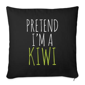 Steak - Sofa pillowcase 17,3'' x 17,3'' (45 x 45 cm) - black - Front
