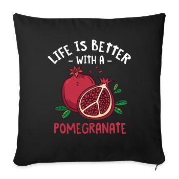 Steak - Sofa pillowcase 17,3'' x 17,3'' (45 x 45 cm) - black - Front