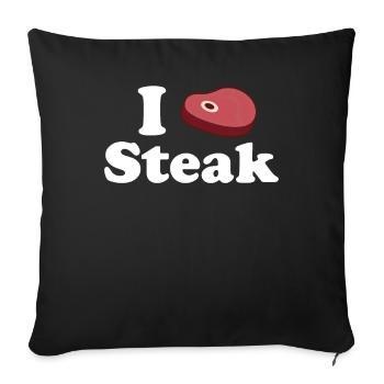 Kiwi - Sofa pillowcase 17,3'' x 17,3'' (45 x 45 cm) - black - Front