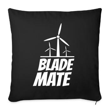 Blade Mate Wind Turbine Wind Power Wind Energy - Sofa pillowcase 17,3'' x 17,3'' (45 x 45 cm) - black - Front