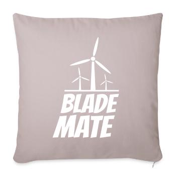 Blade Mate Windrad Windkraft Windenergie - Sofakissenbezug 45 x 45 cm - helles Taupe - Vorne