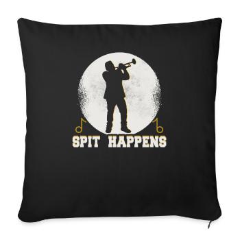 Trumpeter Birthday Orchestra Trumpet Player - Sofa pillowcase 17,3'' x 17,3'' (45 x 45 cm) - black - Front