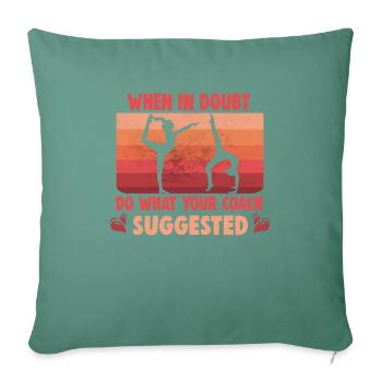 Artistic Gymnastics Gymnastics Coach Gymnastics Team - Sofa pillowcase 17,3'' x 17,3'' (45 x 45 cm) - cypress green - Front