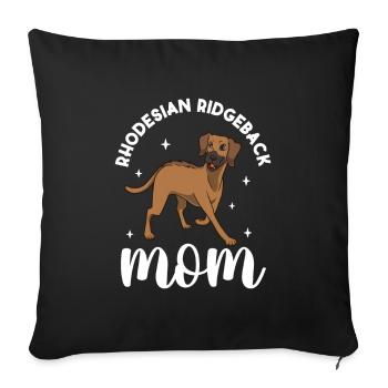 Rhodesian Ridgeback Mom - Rhodesian Ridgeback - Sofakissenbezug 45 x 45 cm - Schwarz - Vorne