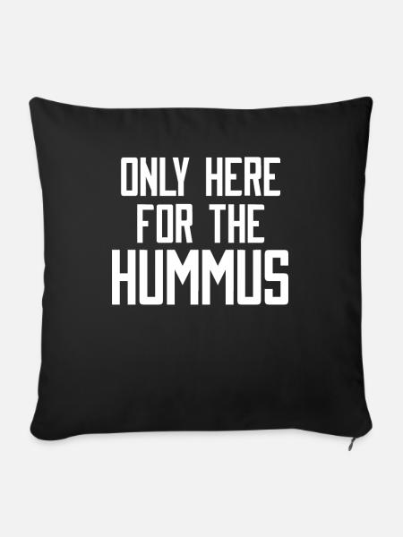 Hummus - Sofakissenbezug 45 x 45 cm - Schwarz