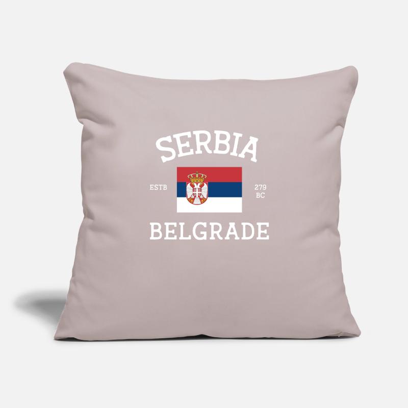 Serbie Housse de coussin décorative 45 x 45 cm