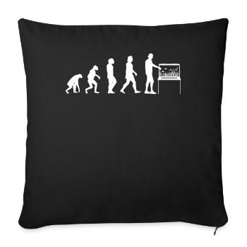 Aquarium - Housse de coussin décorative 45 x 45 cm - noir - Devant