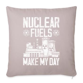 Nuclear Power Plant Nuclear Energy - Sofa pillowcase 17,3'' x 17,3'' (45 x 45 cm) - light taupe - Front
