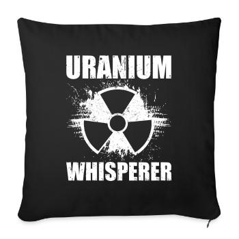 Funny Nuclear Power Plant Nuclear Engineer - Sofa pillowcase 17,3'' x 17,3'' (45 x 45 cm) - black - Front