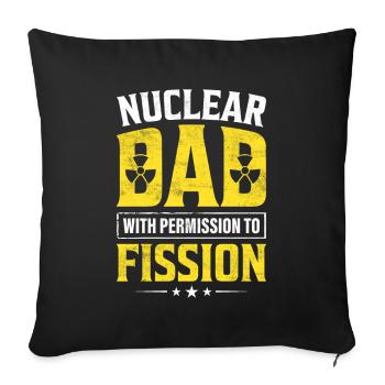 Nuclear Engineer - Sofa pillowcase 17,3'' x 17,3'' (45 x 45 cm) - black - Front
