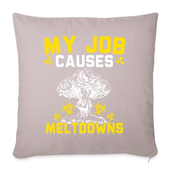 Nuclear Power Plant Nuclear Engineer - Sofa pillowcase 17,3'' x 17,3'' (45 x 45 cm) - light taupe - Front