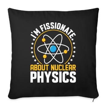 Physicist Nuclear Power Plant - Sofa pillowcase 17,3'' x 17,3'' (45 x 45 cm) - black - Front