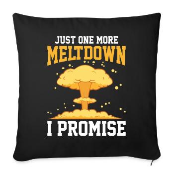 Funny Nuclear Engineer - Sofa pillowcase 17,3'' x 17,3'' (45 x 45 cm) - black - Front