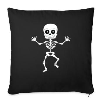 A Funny Skeleton Halloween Costume Skeletons - Sofa pillowcase 17,3'' x 17,3'' (45 x 45 cm) - black - Front