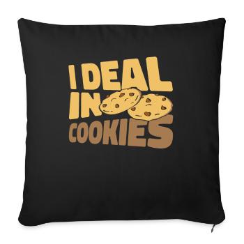 Éclaireur - Housse de coussin décorative 45 x 45 cm - noir - Devant