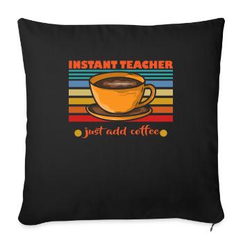 I Like Coffee Gift Ideas Coffee Lover - Sofa pillowcase 17,3'' x 17,3'' (45 x 45 cm) - black - Front