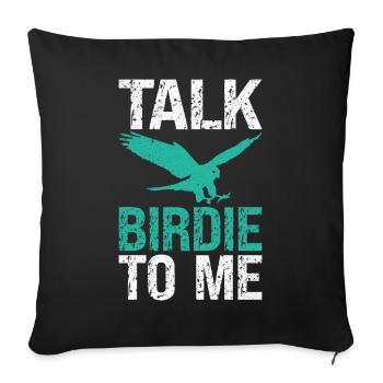 Funny Birdwatcher Falconer Falconry - Sofa pillowcase 17,3'' x 17,3'' (45 x 45 cm) - black - Front