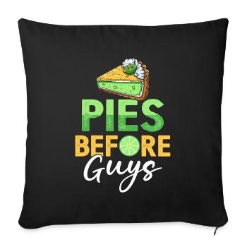 Dessert for Key Lime Pie Lovers - Sofa pillowcase 17,3'' x 17,3'' (45 x 45 cm) - black - Front