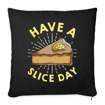 Fun dessert for Key Lime Pie lovers - Sofa pillowcase 17,3'' x 17,3'' (45 x 45 cm) - black - Front
