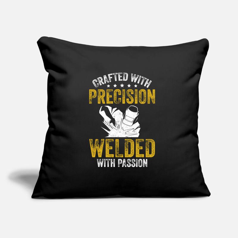 Crafted Precision Welded Passion Welding Machine Sofa pillowcase 17,3'' x 17,3'' (45 x 45 cm)