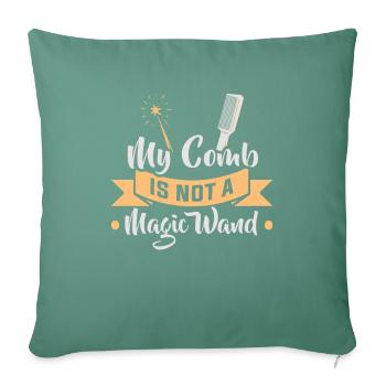 hairdresser, barber, hairdresser, hair salon - Sofa pillowcase 17,3'' x 17,3'' (45 x 45 cm) - cypress green - Front