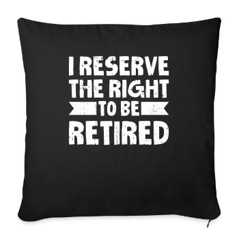 Pensioner Pension - Sofa pillowcase 17,3'' x 17,3'' (45 x 45 cm) - black - Front