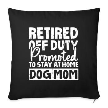Pension de retraité - Housse de coussin décorative 45 x 45 cm - noir - Devant