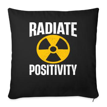 Radioactive Nuclear Power Plant - Sofa pillowcase 17,3'' x 17,3'' (45 x 45 cm) - black - Front