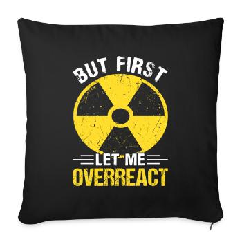 Funny Nuclear Power Plant Nuclear Engineer - Sofa pillowcase 17,3'' x 17,3'' (45 x 45 cm) - black - Front