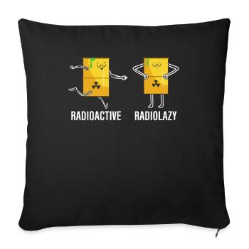Nuclear Power Plant Nuclear Engineer - Sofa pillowcase 17,3'' x 17,3'' (45 x 45 cm) - black - Front